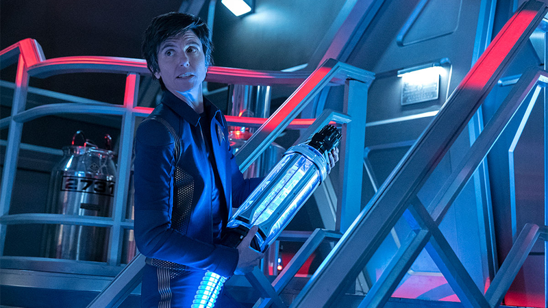 Oh look, Chief Reno is here! Did they...ever actually explain that she stayed aboard after being rescued in the premiere?